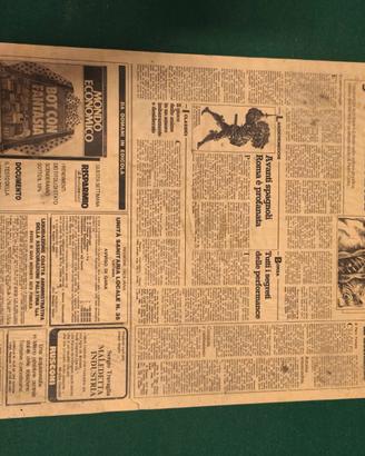 giornale d'epoca originale anni 1986