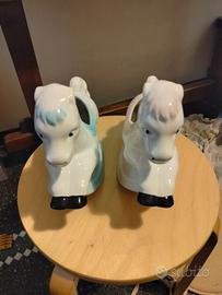 Cavallino in ceramica coppia 