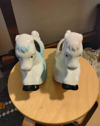 Cavallino in ceramica coppia 