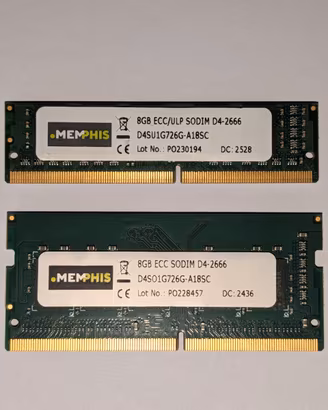 Ram 16gb DDR4 2666MHz ECC SODIMM (8x2)