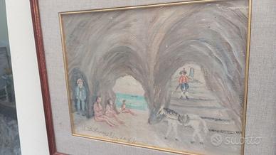 Luigi de Angelis Ischia olio su tavola