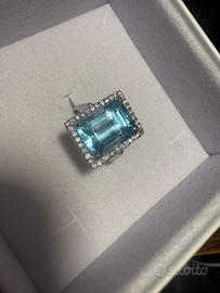Anello GIOIELLI DI VALENZA. 10ct acquamarina