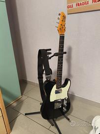 Chitarra Elettrica Eko Tero Vnos black