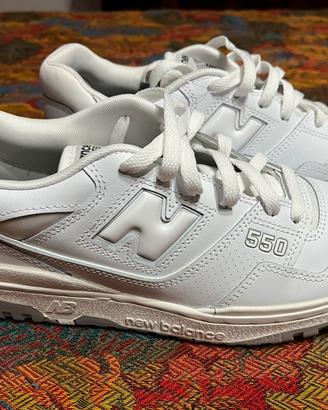 New balance 550 bianche
