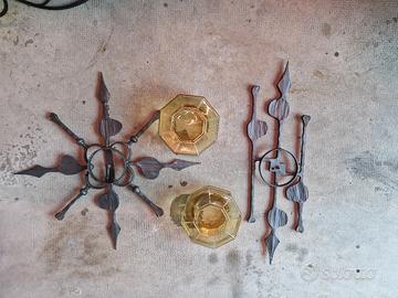 plafoniere in ferro battuto  vintage