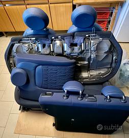Tappezzeria Completa Fiat 500x in tessuto sky blue