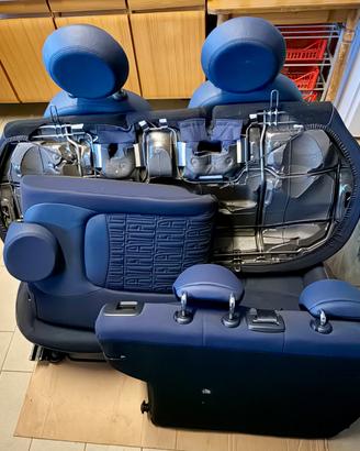 Tappezzeria Completa Fiat 500x in tessuto sky blue
