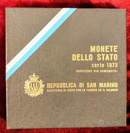 SERIE NUMISMATICA UFFICIALE SAN MARINO 1973 FDC