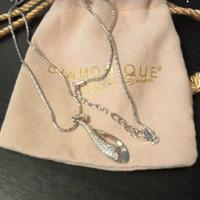 Diamonique collana con pendente 