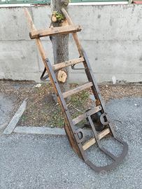Carrello portabagagli ferroviario primi '900
