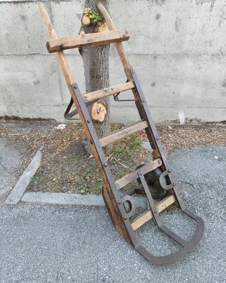 Carrello portabagagli ferroviario primi '900