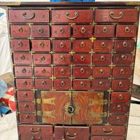 Cassettiera da speziale cinese antica