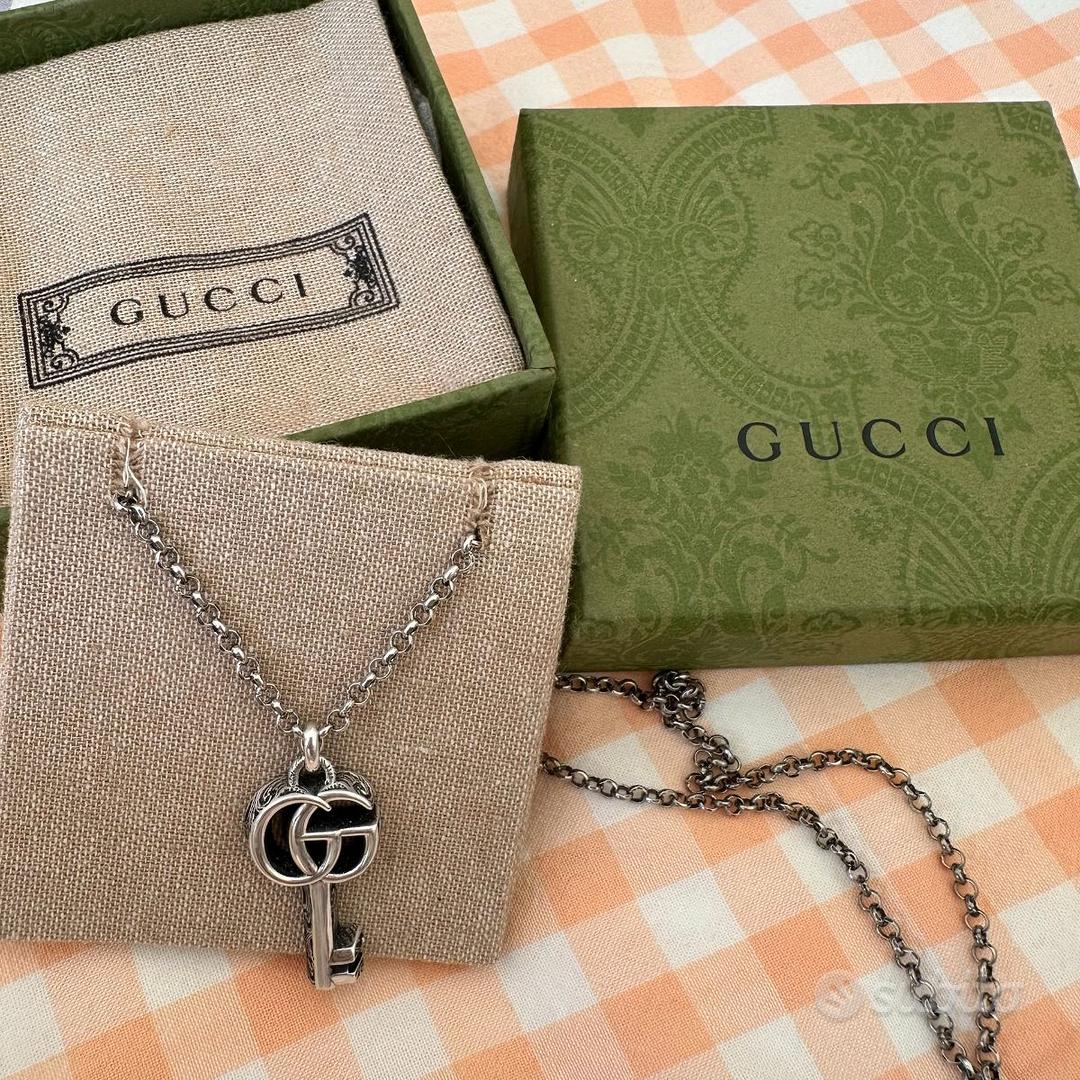 GUCCI Doppia G collana chiave Abbigliamento e Accessori In vendita a Milano