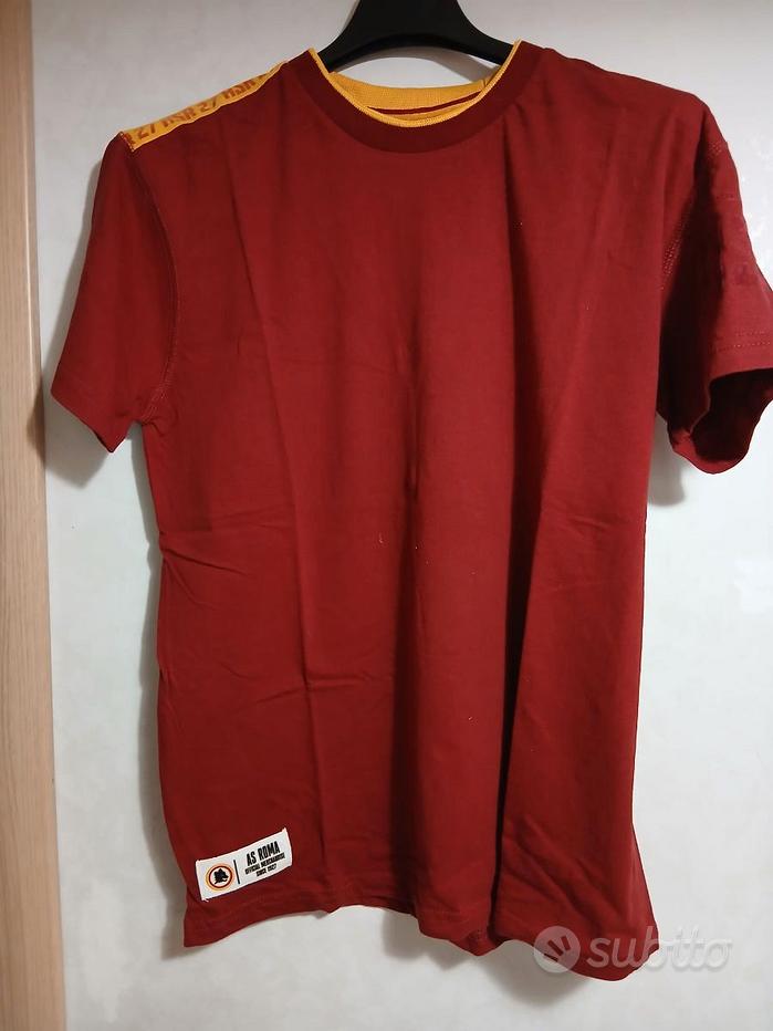T-Shirt Ufficiale AS Roma Logo Lupa – Bambino 4 O 6 Anni – Maglia Originale Giallorossa