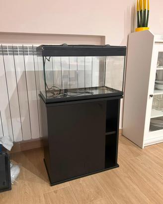 Acquario 60lt piu mobile contenitore