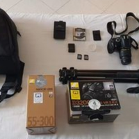Nikon d3200 + tanti accessori