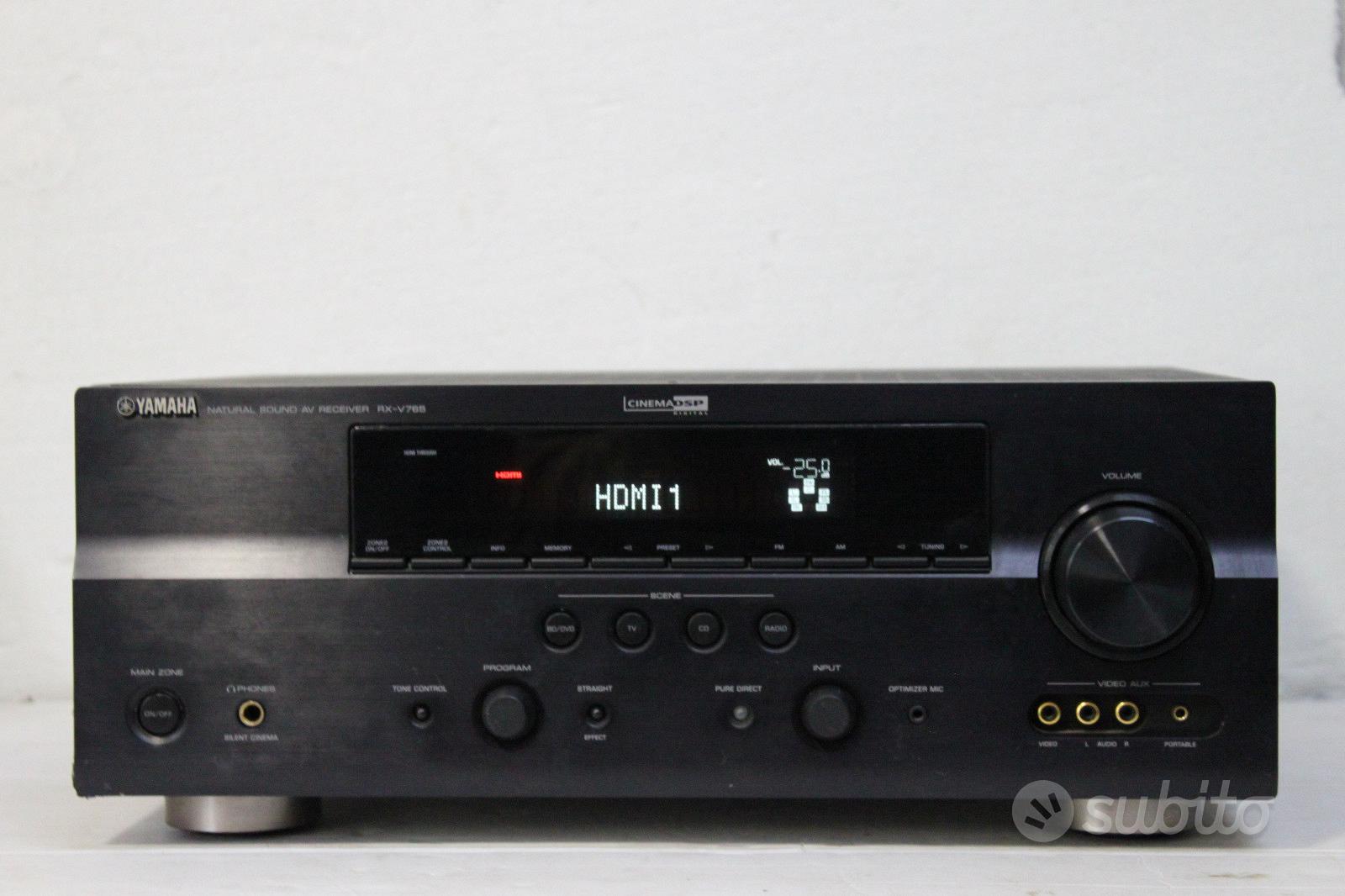 Sintoamplificatore Yamama RXV765 HDMI DTS HD Audio/Video In vendita a Vibo Valentia