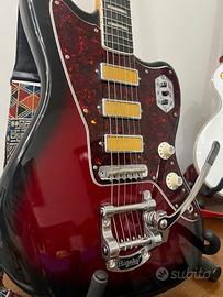 FENDER Gold Foil Jazzmaster EB Candy Apple Burst