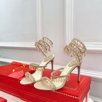 RENECAOVILLA Sandali con tacco alto e cristalli37