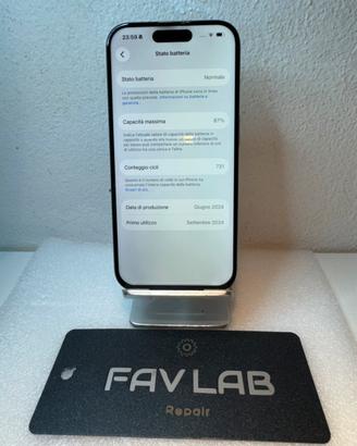 IPhone 15 Pro 256gb con garanzia 24 mesi