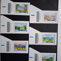 Francobolli Serie Turistica Codice a Barre 2025 