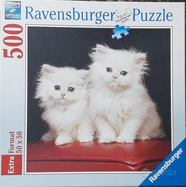 Puzzle 500 pezzi gatti persiani bianchi