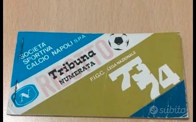 Abbonamento calcio Napoli 1973/1974