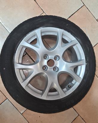 ruota cerchio scorta Alfa Mito 16