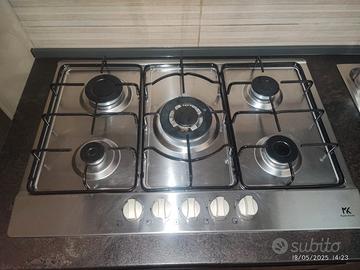 piano cottura 5 fuochi 