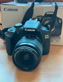Canon EOS 2000D + Obiettivo + Custodia