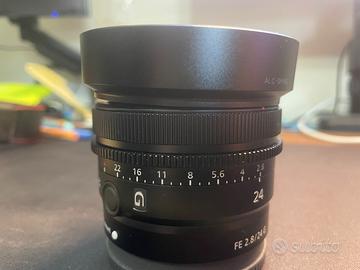 Obiettivo 24mm sony  serie g f2.8
