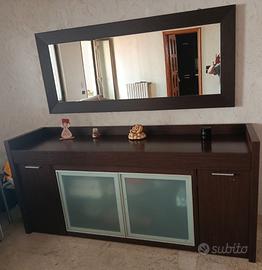 Madia con tavolo estraibile