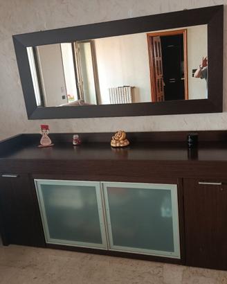 Madia con tavolo estraibile