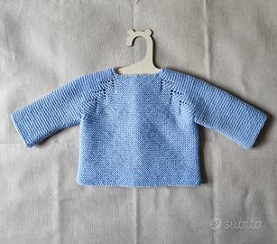 Maglia coprifasce neonati ferri