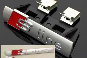 Kit per Audi S-Line 72x17 mm Logo Stemma A3 Q3 A4