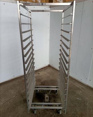 Carrello Porta Teglie in Acciaio Inox