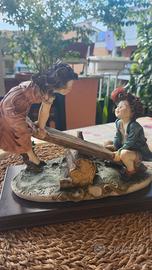 Bambini sulla Altalena Giuseppe Armani Capodimonte