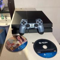 play station 4 con joystick +fc24/gta5