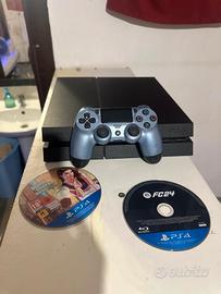 play station 4 con joystick +fc24/gta5