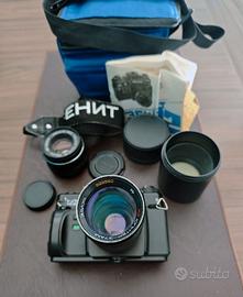 Zenit 122 + Helios 58mm + Jupiter 135mm + Borsa