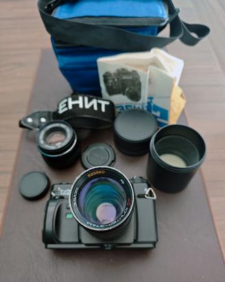 Zenit 122 + Helios 58mm + Jupiter 135mm + Borsa