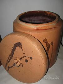 Orcio anni '50 in terracotta di 11 litri perfetto
