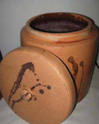 Orcio anni '50 in terracotta di 11 litri perfetto