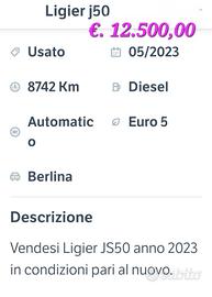 LIGIER J50 NUOVISSIMA 