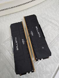 RAM BALLISTIX DDR4 (2x8 Gb)  3600 Mhz - Xmp