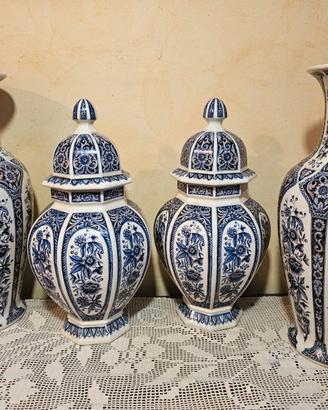 Set 4 grandi vasi e potiche vintage  - 40/42 cm