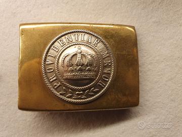 WW1 Fibbia e controspalline Sassonia 133.R.