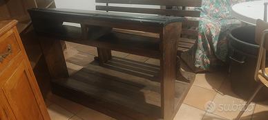 Banco di scuola  di legno Anni 50