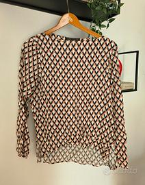 Blusa a maniche lunghe Zara taglia M
