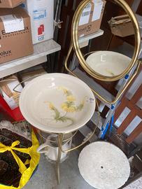 Lavabo d’Epoca Vintage con Specchio e Brocca